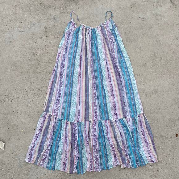 Anthropologie Womens Size S Summer Beach Cover Up Maxi Dress Coastal Boho Flowy - Picture 1 of 4
